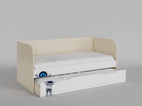 Диван-кровать Санни (Белый/корпус Клен) в Выборге - vyborg.katalogmebeli.com | фото