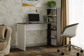 Компьютерный стол №3 (Венге/Белый) в Выборге - vyborg.katalogmebeli.com | фото