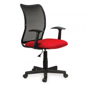 Кресло BRABIX Spring MG-307 (красно-черный) в Выборге - vyborg.katalogmebeli.com | фото 4