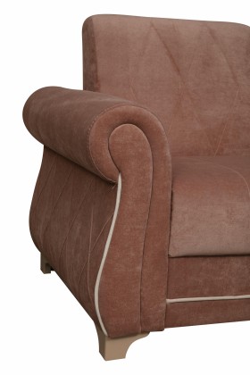 Кресло для отдыха "Порто" (велюр киви корица / микровельвет крем) в Выборге - vyborg.katalogmebeli.com | фото 3