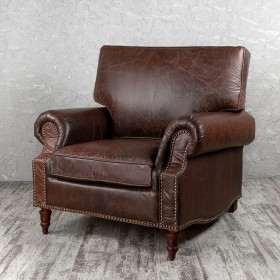 Кресло кожаное Лофт Аристократ (ширина 1100 мм) в Выборге - vyborg.katalogmebeli.com | фото