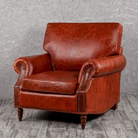 Кресло кожаное Лофт Аристократ (кожа буйвола) в Выборге - vyborg.katalogmebeli.com | фото