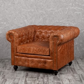 Кресло кожаное Лофт Честер (кожа буйвола) в Выборге - vyborg.katalogmebeli.com | фото