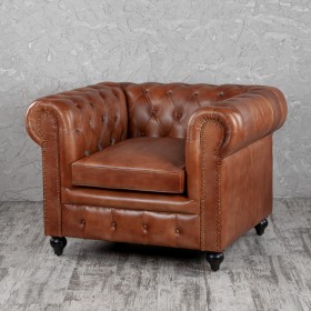 Кресло кожаное Лофт Честер (кожа) в Выборге - vyborg.katalogmebeli.com | фото