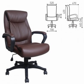 Кресло офисное BRABIX Enter EX-511 (коричневый) в Выборге - vyborg.katalogmebeli.com | фото