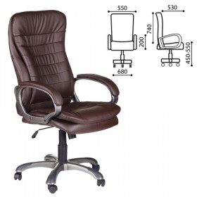 Кресло офисное BRABIX Omega EX-589 (коричневое) в Выборге - vyborg.katalogmebeli.com | фото