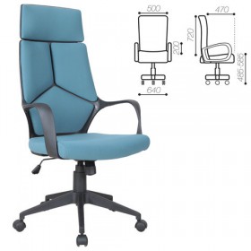 Кресло офисное BRABIX Prime EX-515 (голубая ткань) в Выборге - vyborg.katalogmebeli.com | фото