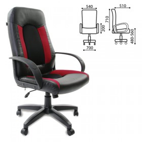 Кресло офисное BRABIX Strike EX-525 (черно-красный) в Выборге - vyborg.katalogmebeli.com | фото