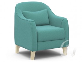 Кресло отдыха Комфорт-4 (бесцветный лак/CANDY AQUVAMARINE) в Выборге - vyborg.katalogmebeli.com | фото