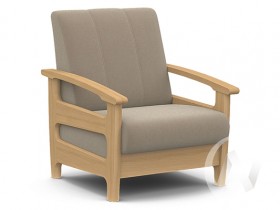 Кресло для отдыха Омега (бук лак/CATANIA LATTE) в Выборге - vyborg.katalogmebeli.com | фото