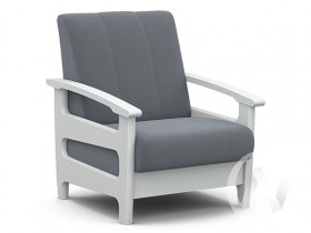 Кресло для отдыха Омега (снег лак/CATANIA SILVER) в Выборге - vyborg.katalogmebeli.com | фото