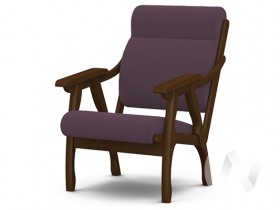 Кресло Вега-10 (орех лак/ULTRA PLUM) в Выборге - vyborg.katalogmebeli.com | фото