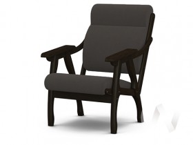 Кресло Вега-10 (венге лак/ULTRA GRAFIT) в Выборге - vyborg.katalogmebeli.com | фото 1