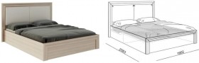 Кровать 1,6 Глэдис (М32) с подъемным механизмом Распродажа в Выборге - vyborg.katalogmebeli.com | фото 2