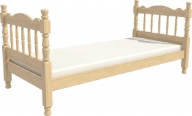 Кровать одинарная Аленка из массива сосны 800*1890 Сосна в Выборге - vyborg.katalogmebeli.com | фото 3