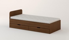 Кровать с ящиками 900 (Орех темный) в Выборге - vyborg.katalogmebeli.com | фото