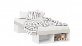 Кровать «Сканди»  Дуб Гарден/Белый в Выборге - vyborg.katalogmebeli.com | фото