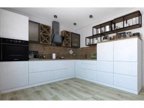 Модульная кухня Бронкс 1,8 м (Кварц) в Выборге - vyborg.katalogmebeli.com | фото 5