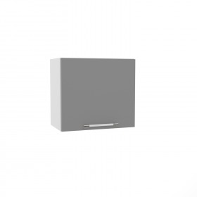 Квадро ВПГ 500 шкаф верхний горизонтальный высокий (Ваниль кожа/корпус Серый) в Выборге - vyborg.katalogmebeli.com | фото
