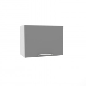 Квадро ВПГ 600 шкаф верхний горизонтальный высокий (Ваниль кожа/корпус Серый) в Выборге - vyborg.katalogmebeli.com | фото