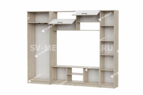 Мебель для гостиной МГС 3 Исполнение 1 Дуб Сонома / Белый в Выборге - vyborg.katalogmebeli.com | фото 3