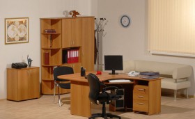 Мебель для персонала Рубин 42 Светлый миланский орех в Выборге - vyborg.katalogmebeli.com | фото 2