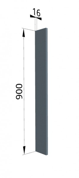 Панель торцевая ВПТ 400 Квадро (для шкафа торцевого верхнего) Лунный свет в Выборге - vyborg.katalogmebeli.com | фото