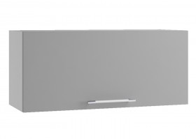 Ройс ПГ 800 Шкаф верхний горизонтальный (Графит софт/корпус Серый) в Выборге - vyborg.katalogmebeli.com | фото