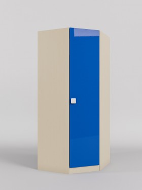 Шкаф угловой (угловая секция) Скай люкс (Синий/корпус Клен) в Выборге - vyborg.katalogmebeli.com | фото
