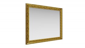 Зеркало навесное "Айрум"/(дуб кальяри / профиль: золото с орнаментом) в Выборге - vyborg.katalogmebeli.com | фото